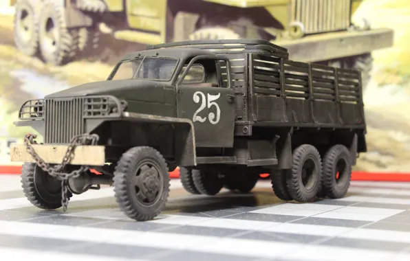 Macro, toy, modelka, Studebaker-US6