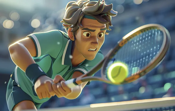 Picture art, tennis, sports