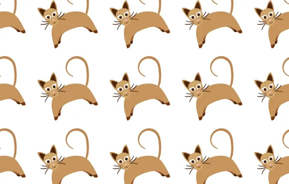 Background, texture, Wallpaper, Cat, Pattern, Seamless