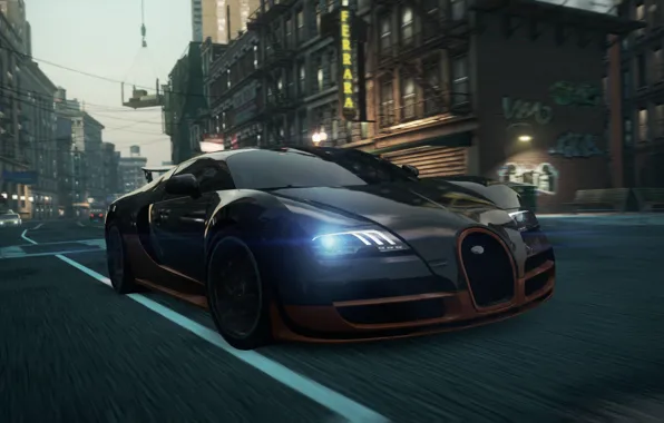 Picture Bugatti, Veyron, 2012, Need for Speed, nfs, Most Wanted, NSF, NFSMW