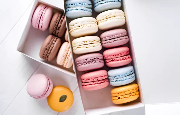 Picture colorful, cake, cakes, sweet, dessert, cookies, french, macaron