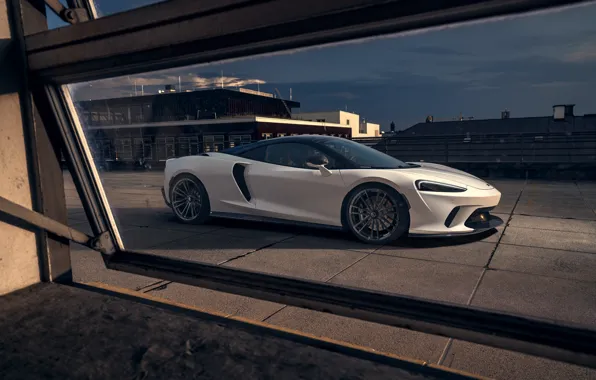 McLaren, White, Side, Supercar, Novitec, 2020, McLaren GT, Novitec McLaren GT