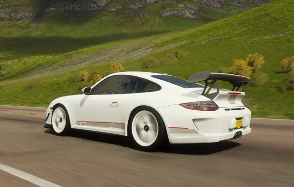 Download wallpaper summer, mountains, Porsche, forza horizon 4, 911 GT3 ...