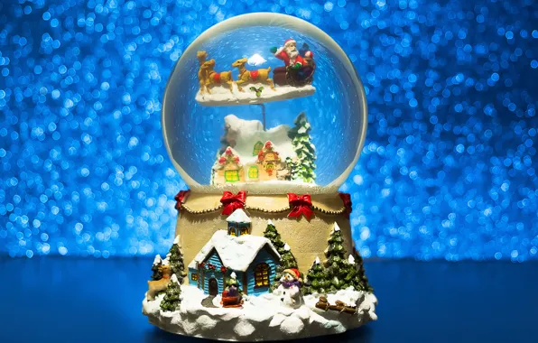 Picture decoration, snow, ball, New Year, Christmas, Christmas, New Year, decoration
