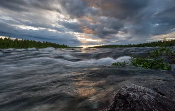 Picture wave, river, for