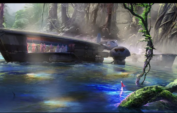 People, ship, The Moment Stormtroopers River Deploy