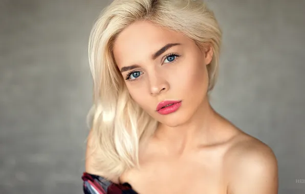 Look, background, model, portrait, makeup, hairstyle, blonde, beauty