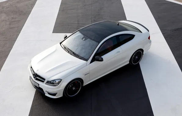 Picture white, top, mercedes, Mercedes, AMG, tuning, C63