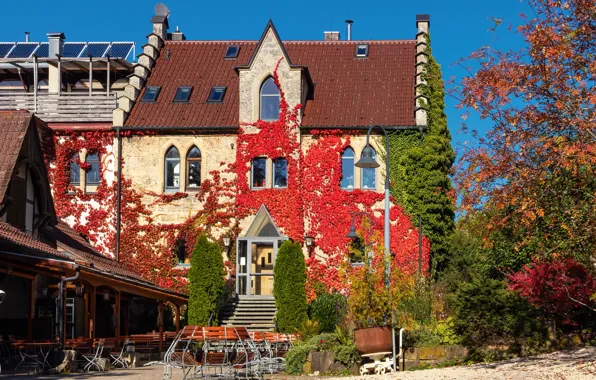 The city, house, photo, restaurant, Germany, Swabian Alps