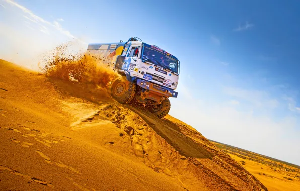 Picture Sand, Race, Master, Kamaz, Rally, KAMAZ, Master, Dune