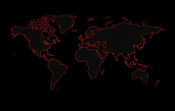 Picture earth, the world, continents, black background, world map
