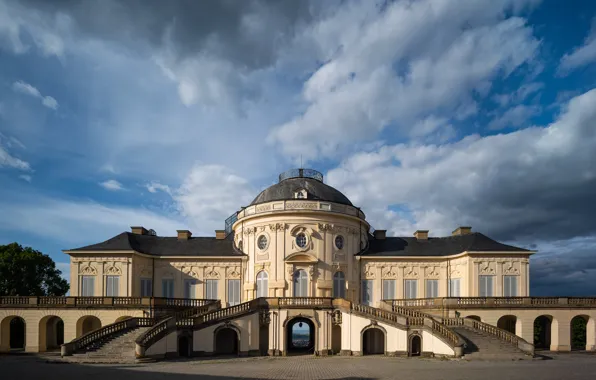 Picture clouds, Germany, Stuttgart, Schloss Solitude