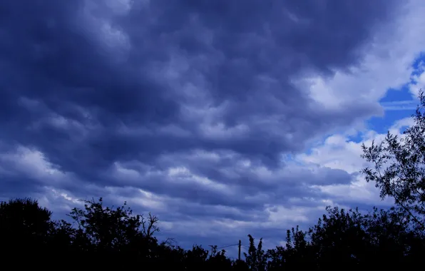 Dark, storm, sky, cloud