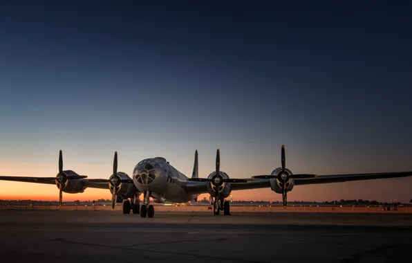 Picture bomber, the airfield, strategic, B-29