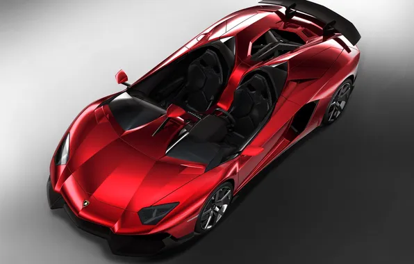 Picture Lamborghini, Aventador J, speedster, one red