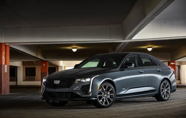 Cadillac, garage, sedan, four-door, 2020, CT4-V