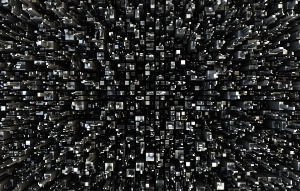 Squares, black and white