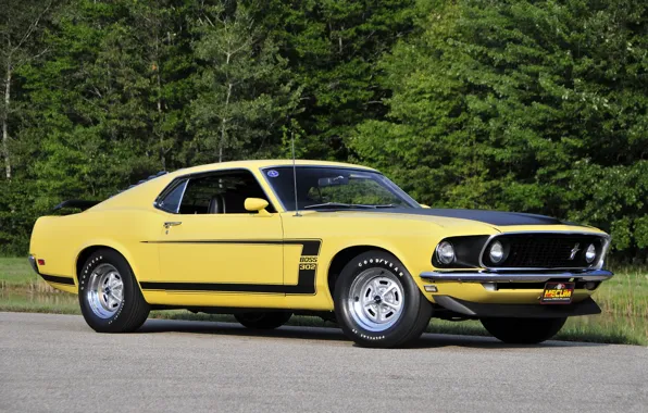 Picture yellow, mustang, Mustang, 1969, ford, muscle car, Ford, yellow