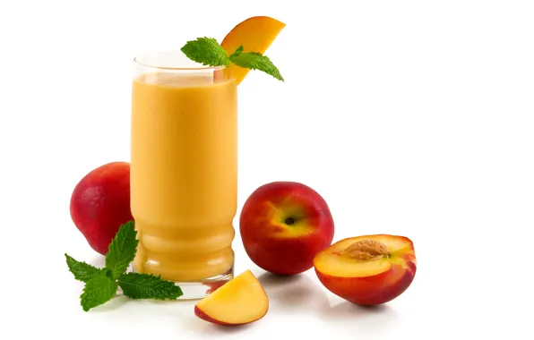 Glass, Drink, Food, Juice, Peaches