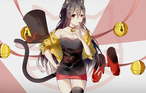 Kawaii, nothing, anime, catgirl, cat, tail, bishojo, seifuku