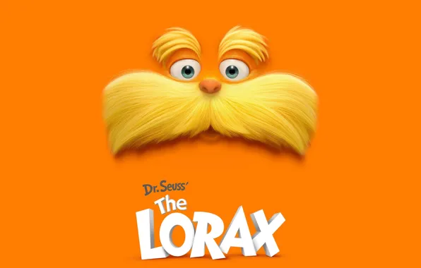 Mustache, cartoon, the lorax, The Lorax