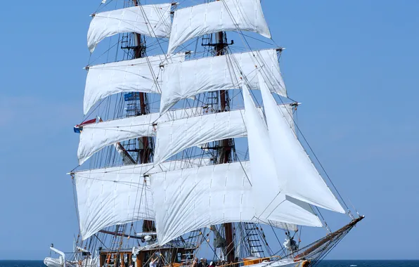 Ship, sailboat, walk, sea, Aphrodite