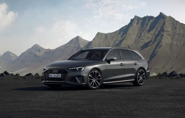 Mountains, Audi, tops, universal, 2019, A4 Avant, S4 Before