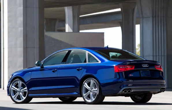 Picture Audi, Audi, Blue, Machine, Machine, Sedan, Car, Car