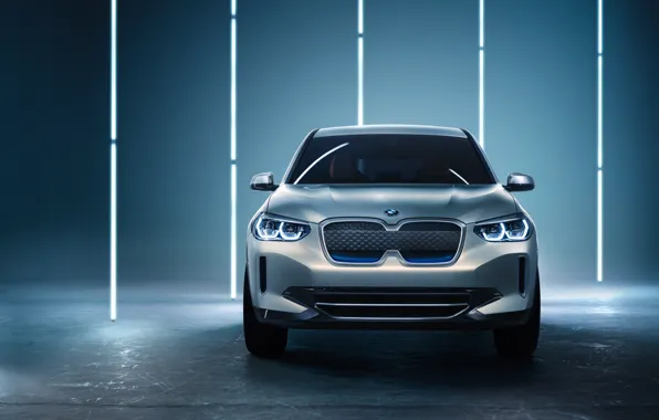 Concept, front view, 2018, electrocreaser, BMW iX3