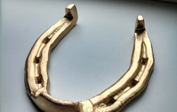 Gold, horseshoe, horseshoe