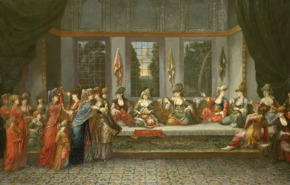 Picture oil, picture, canvas, Greek Wedding, Jean-baht van Moore could