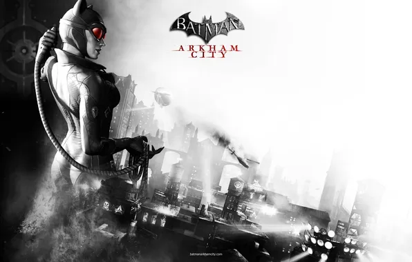 The city, batman, arkham city, catwoman