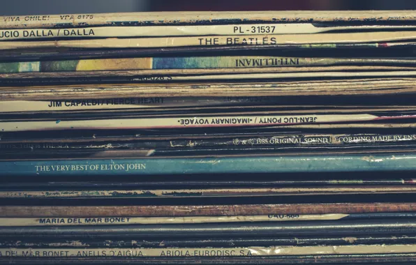 Macro, music, vinyl, records