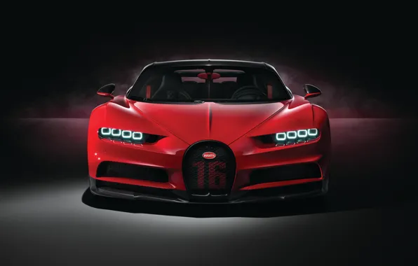 Bugatti, front view, 2018, Sport, Chiron