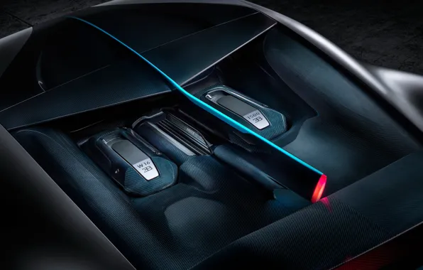 Engine, Bugatti, supercar, 2018, hypercar, Divo