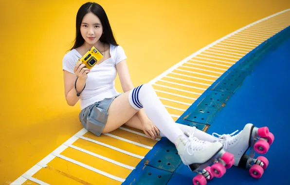 Summer, girl, face, style, stay, hair, skirt, videos