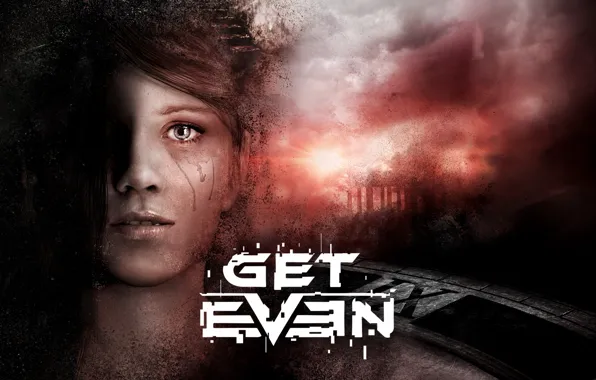 Dark, sake, girl, game, panic, sky, cloud, survivor