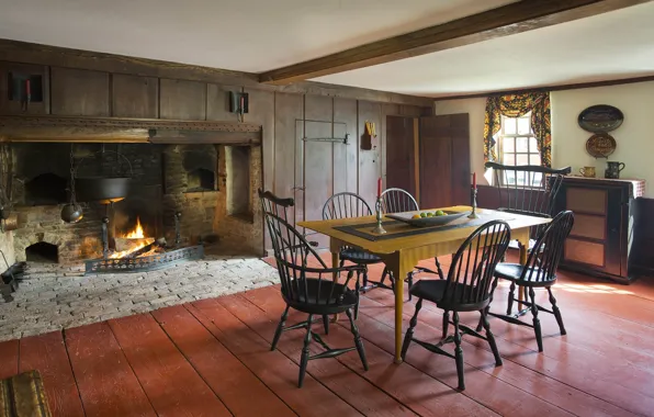 Room, interior, oven, dining room