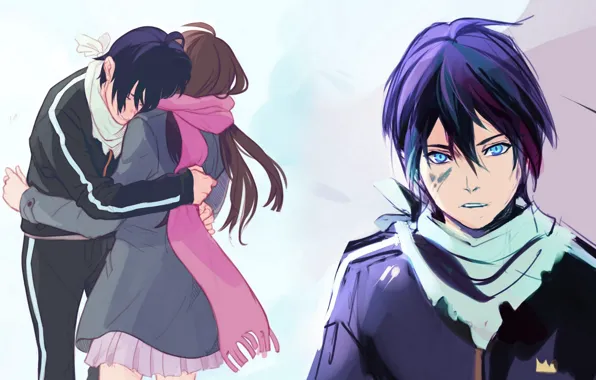 Picture anime, art, Of inori, A Homeless God, Noragami, Yato