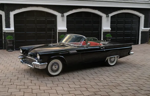 Ford, Ford, 1957, retro cars, Thunderbird, retro cars, Ford Thunderbird E-Code, E-Code