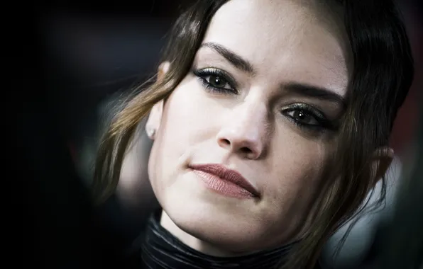 Picture look, pose, portrait, makeup, actress, hairstyle, hair, Daisy Ridley