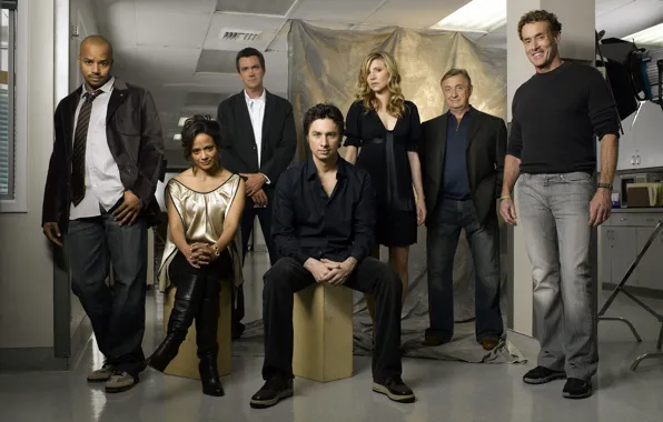 Actor, Scrubs, clinic, Zach Braff, Zach Braff, Sarah Chalke, Sarah Chalke, Neil Flynn
