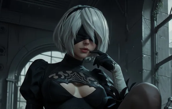 Girl, nier automata, 2b Nier