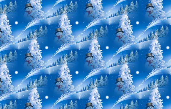 Picture background, holiday, texture, New year, snowman, herringbone