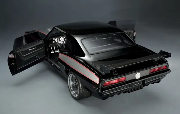 Picture background, black, tuning, coupe, 1969, Camaro, Chevrolet, Camaro