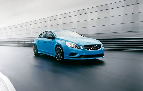 Picture blue, Volvo, Volvo, sedan, blue, S60, C60, Polestar