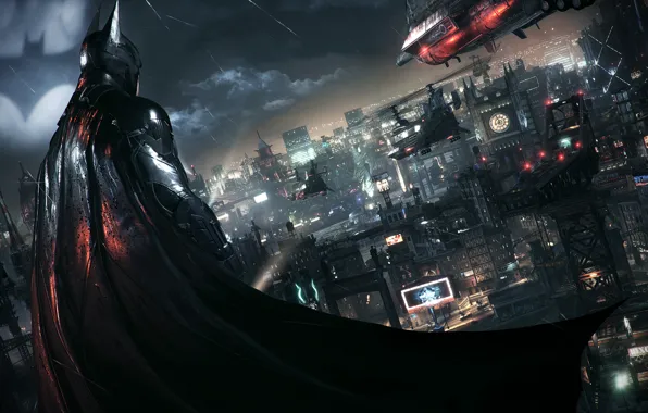 Wallpaper City, Batman, Batman, Arkham Knight for mobile and