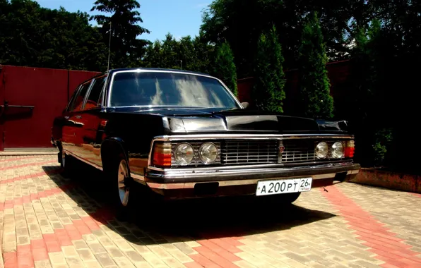 Picture retro, Seagull, car, limousine, Gas, Gas 14, USSR
