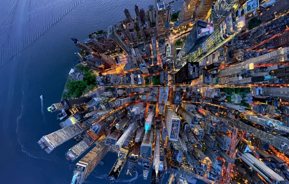 The city, USA, the view from the top, New York