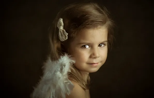 Picture portrait, girl, Little Angels, Leire